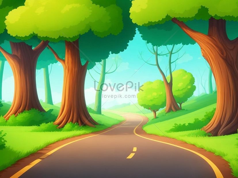 3D cute forest background 0040