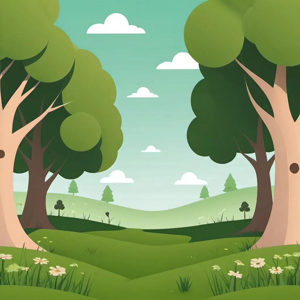 3D cute forest background 0050