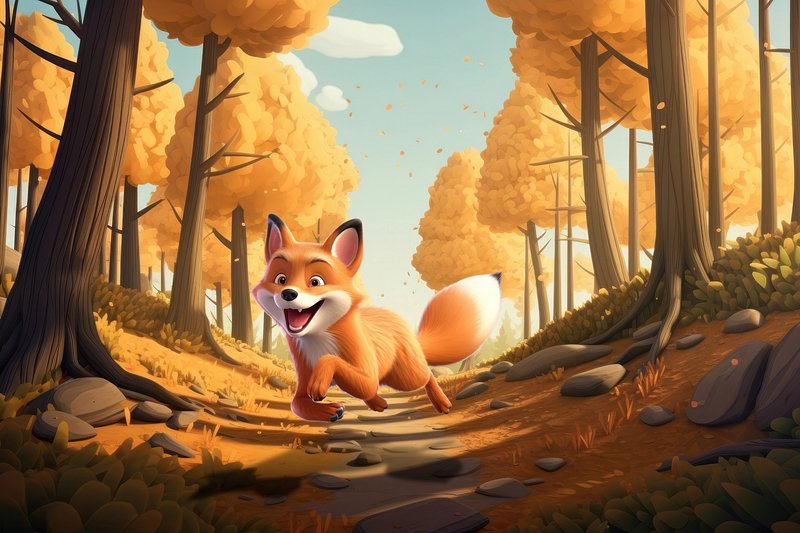 3D cute forest background 0054