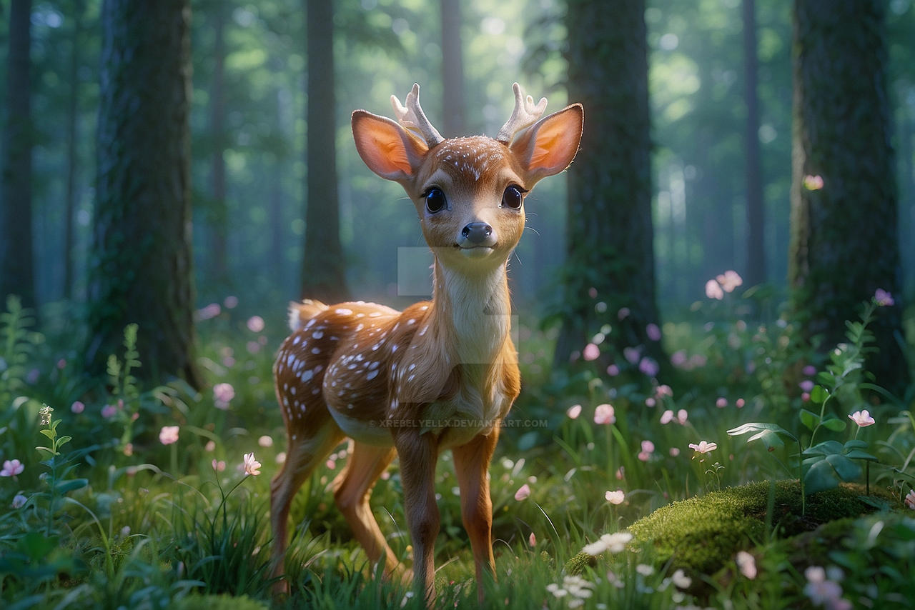 3D cute forest background 0059