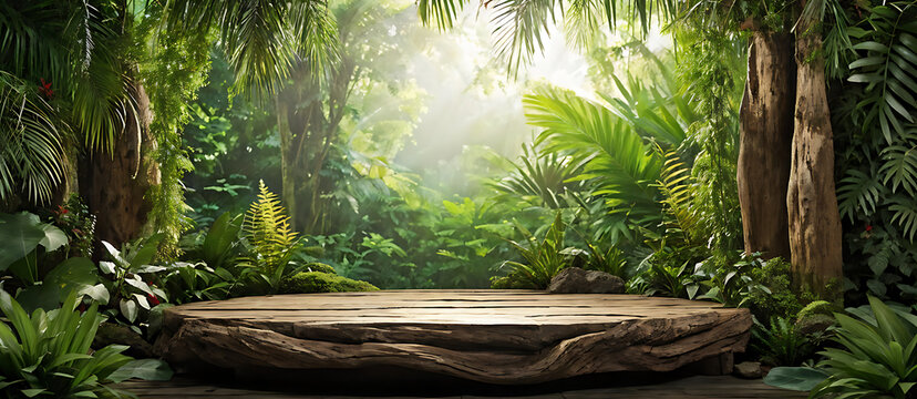 3D cute jungle background 0046