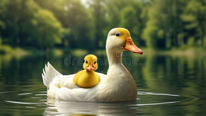 3D cute pond background 0034