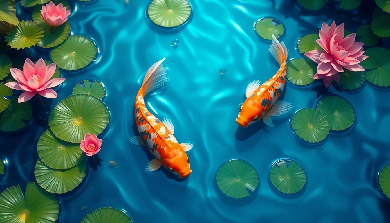 3D cute pond wallpapers