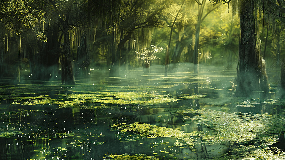 3D cute swamp background 0020