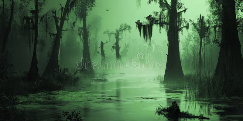 3D cute swamp background 0022