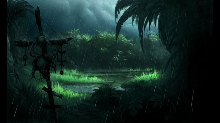 3D cute swamp background 0024