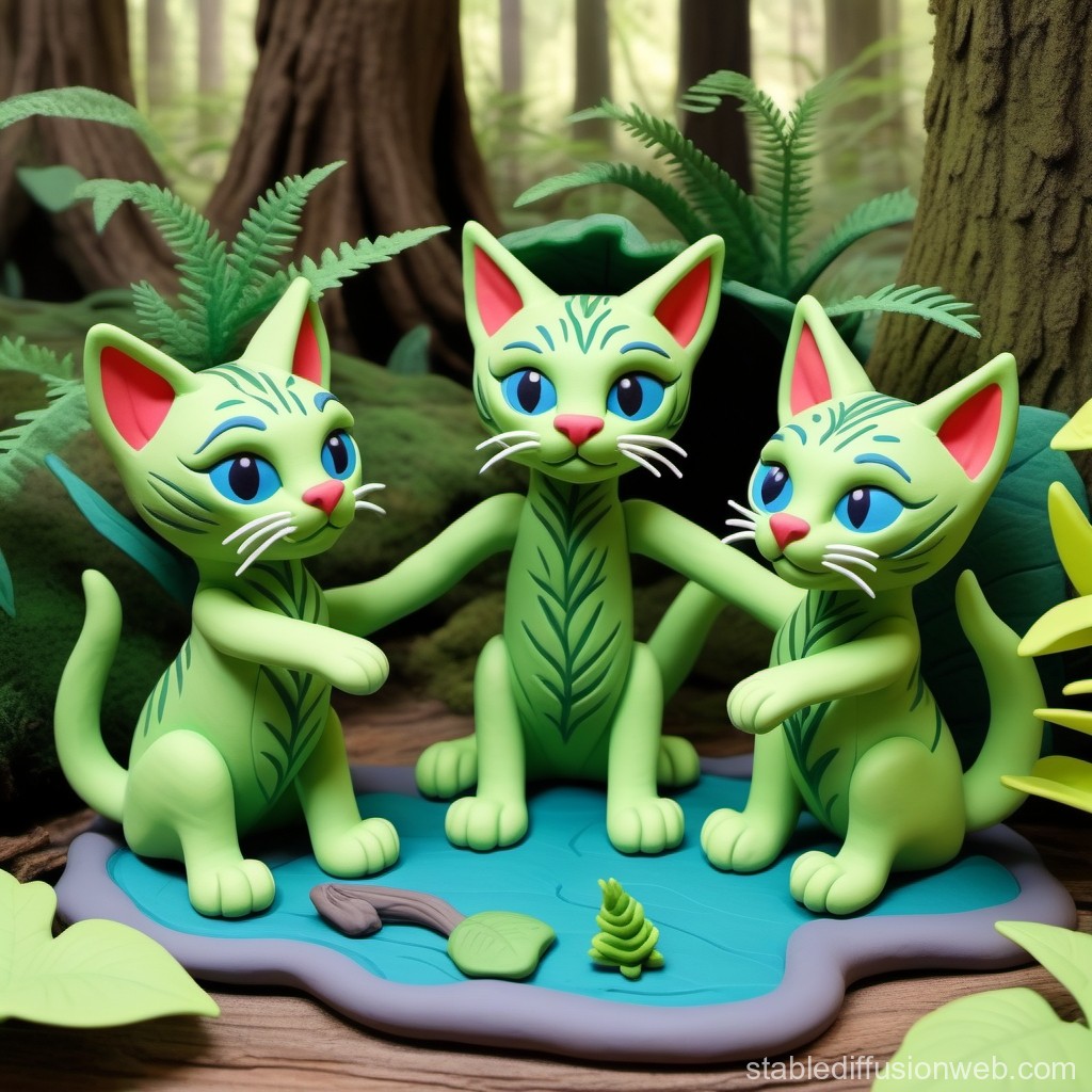 3D cute swamp background 0032