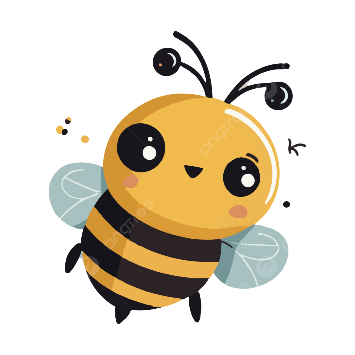 adorable bee transparent backgrounds