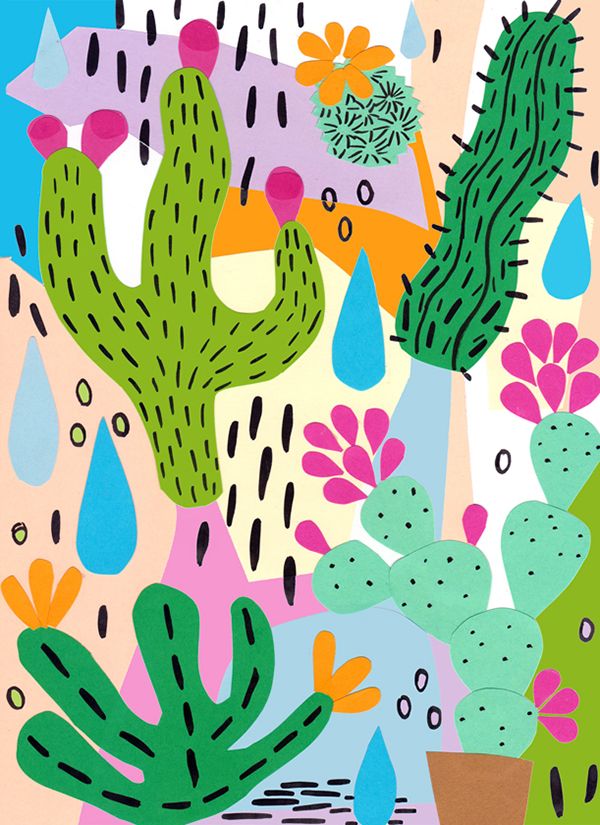 adorable cactus backgrounds for phone screens