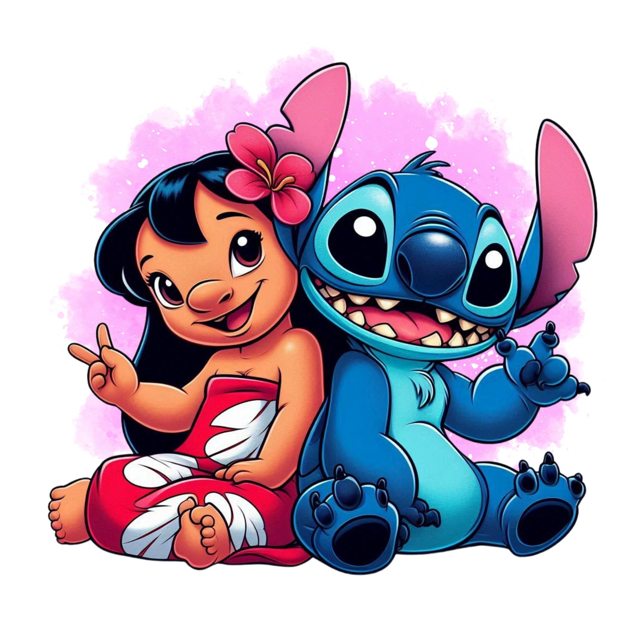 adorable cute Stitch and Angel backgrounds for your devices