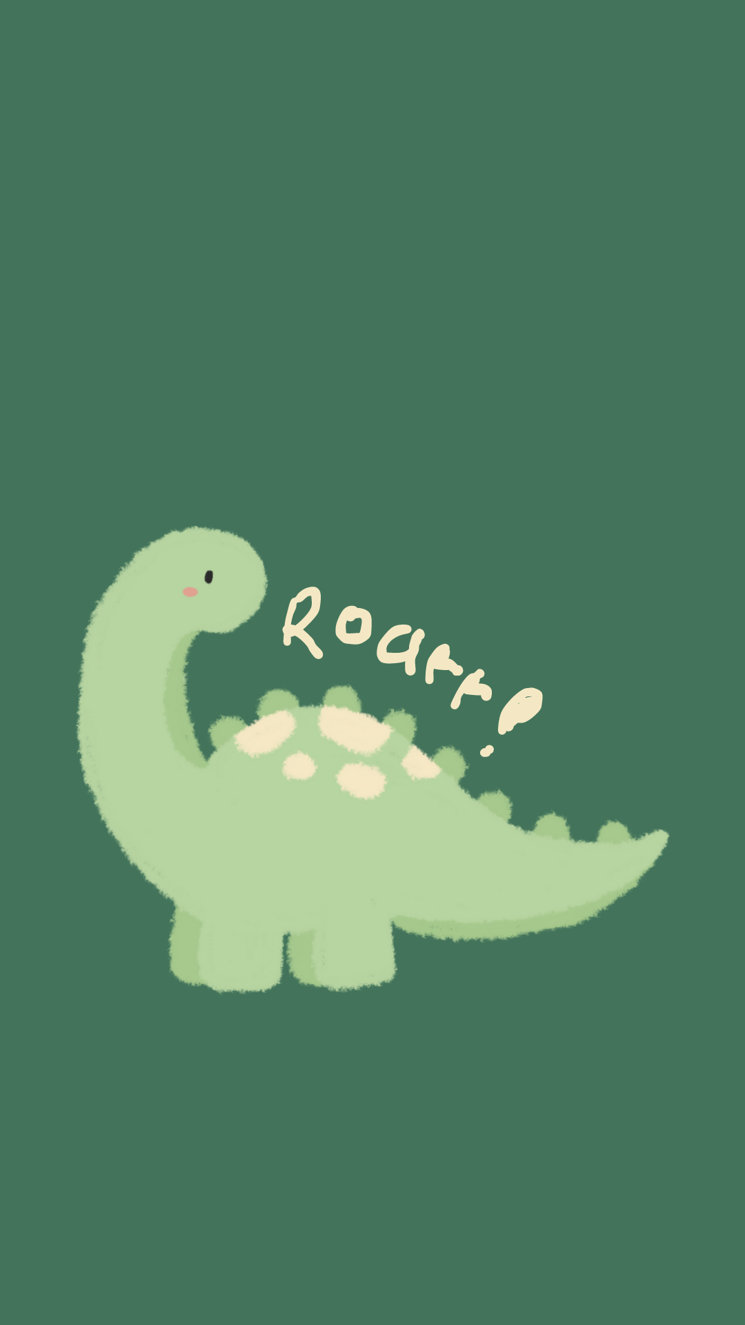 Adorable dinosaur backgrounds in green