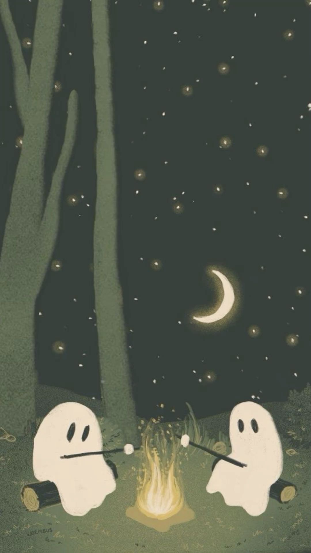 adorable ghost backgrounds for desktops