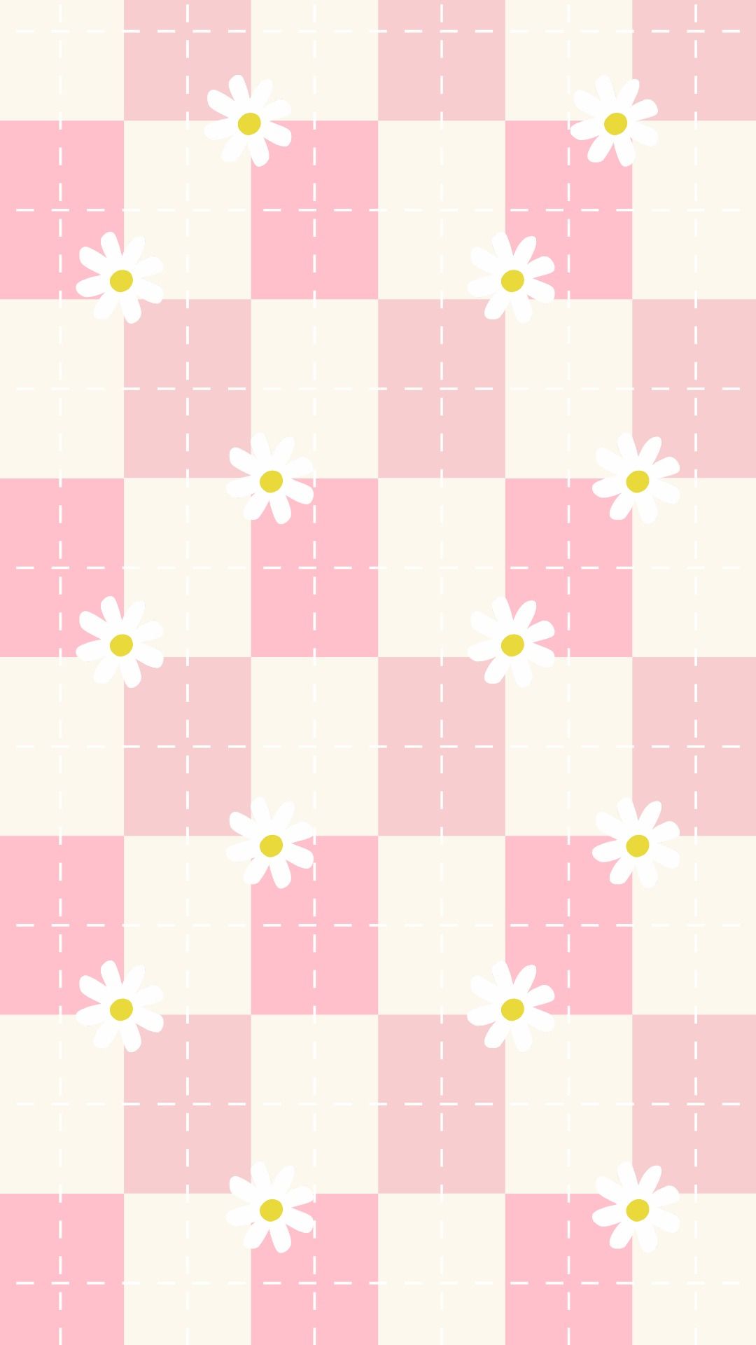 adorable pink daisy wallpaper