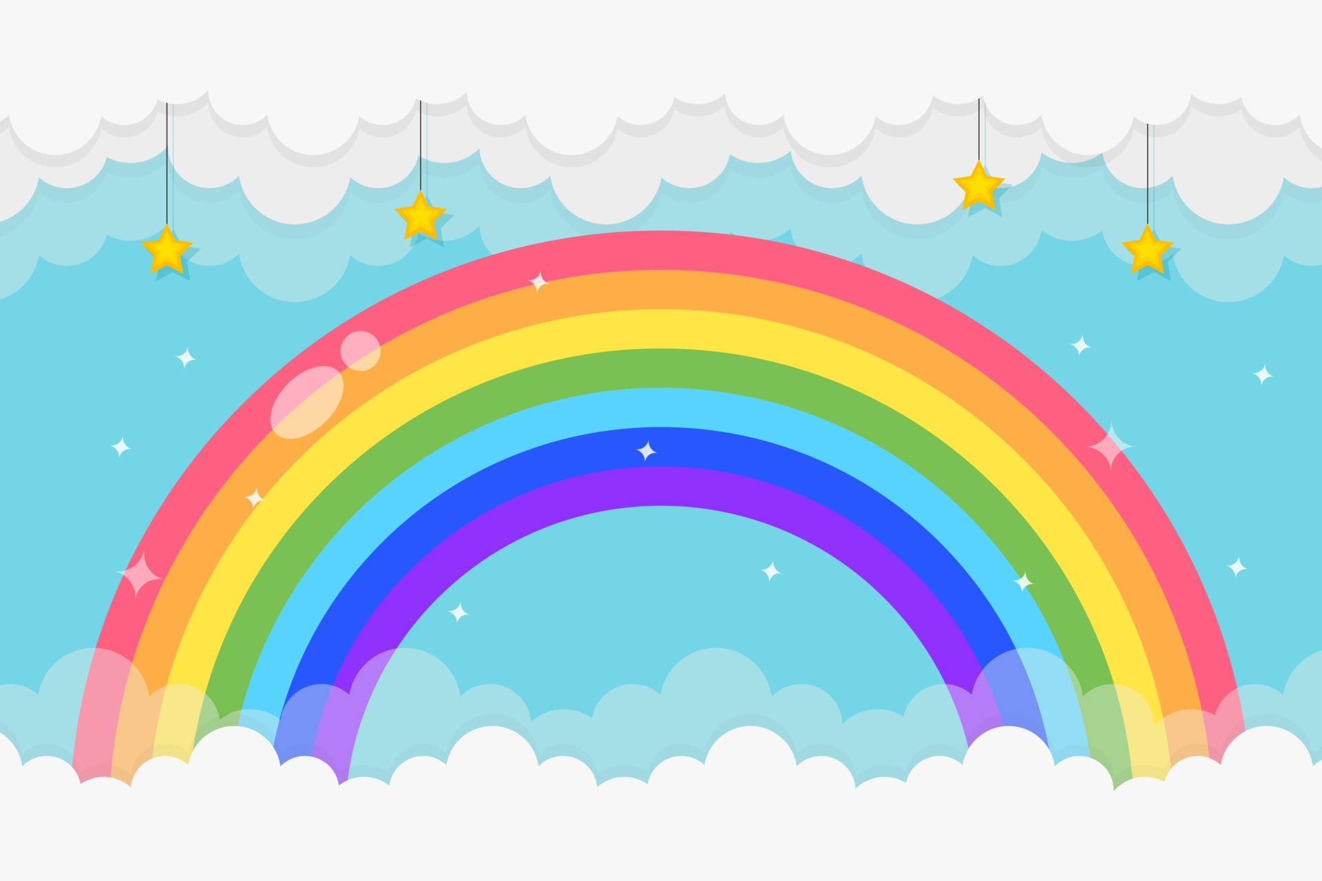 adorable rainbow backgrounds for social media