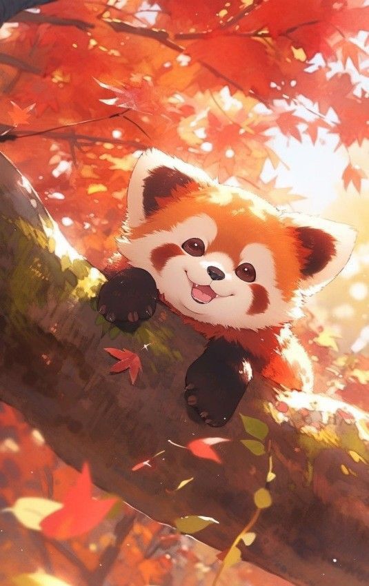 adorable red panda backgrounds