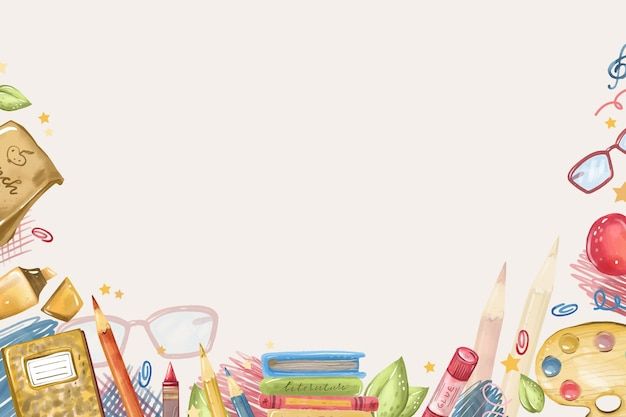 adorable school-themed backgrounds