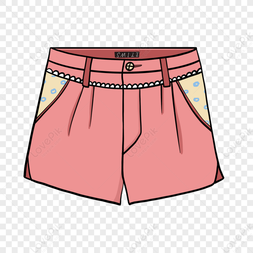 adorable shorts with transparent background