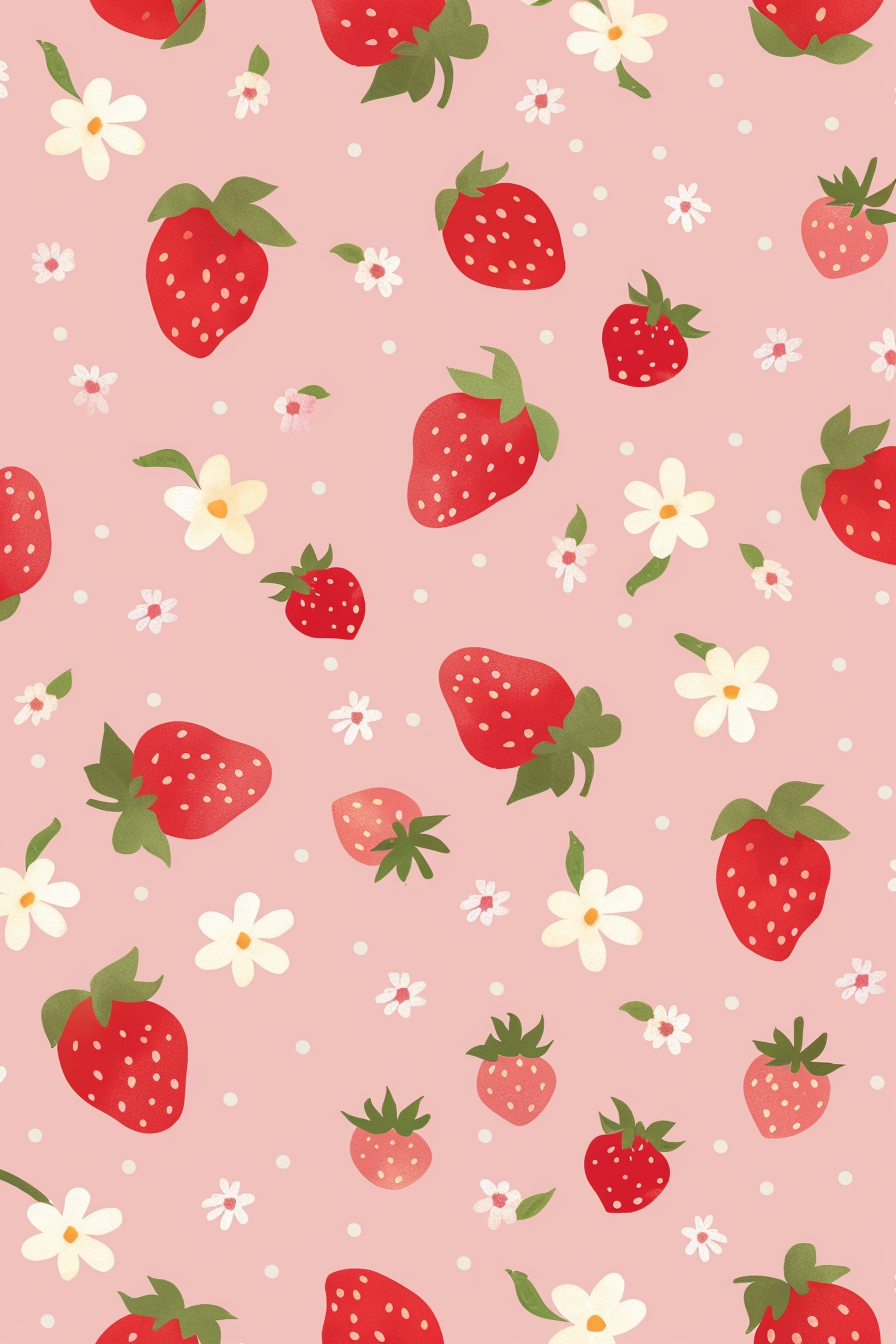 adorable strawberry backgrounds for desktops