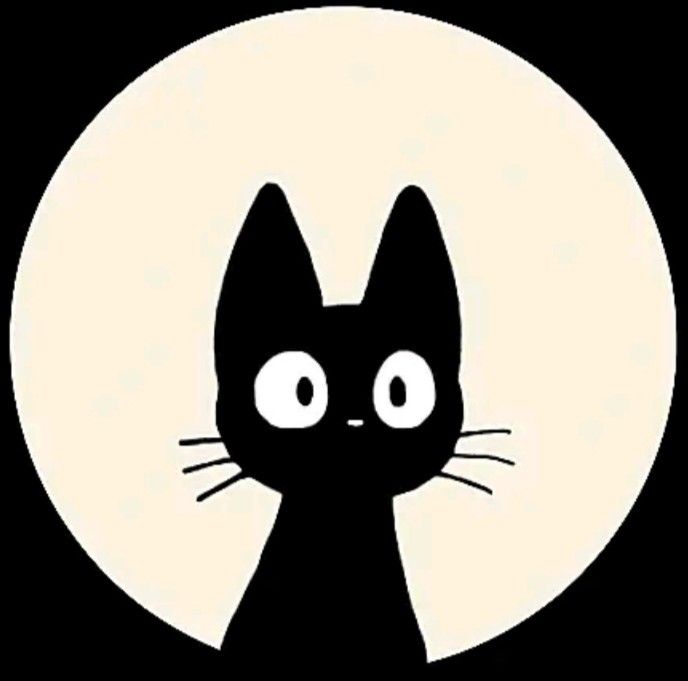 artistic cute cat black background graphics