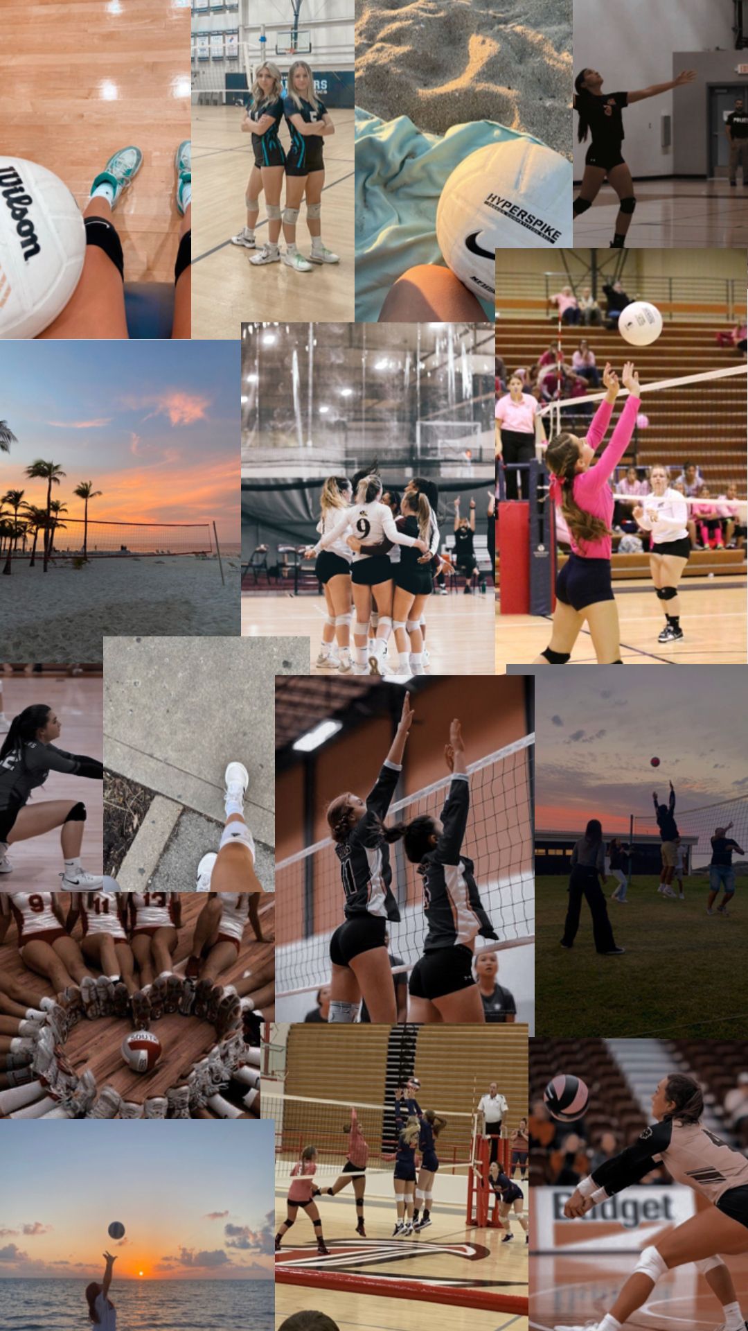 Captivating volleyball backgrounds for social media.