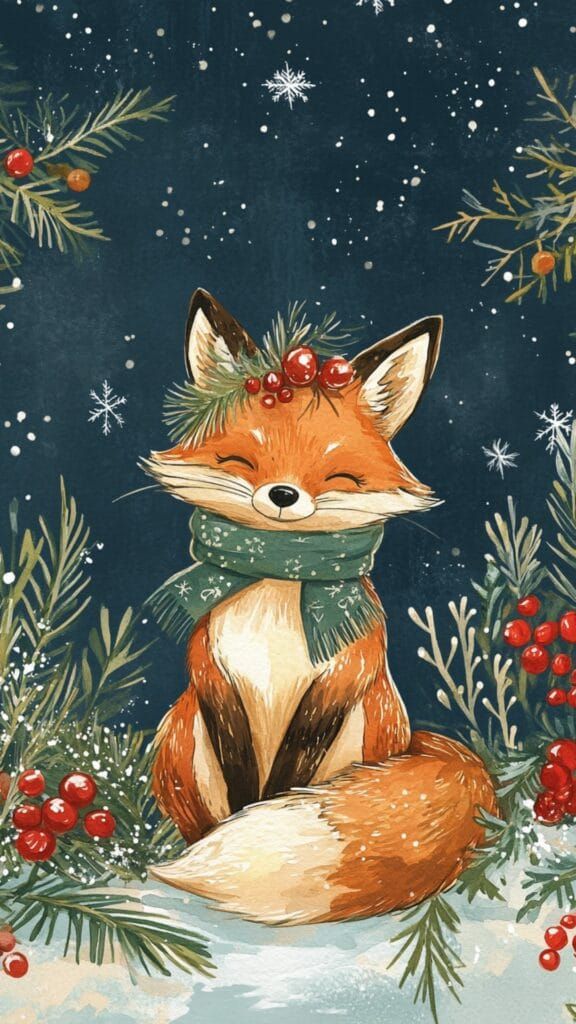 charming backgrounds featuring cute foxes