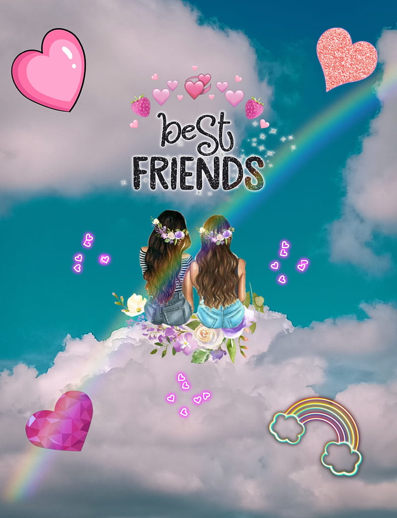 charming cute BFF backgrounds