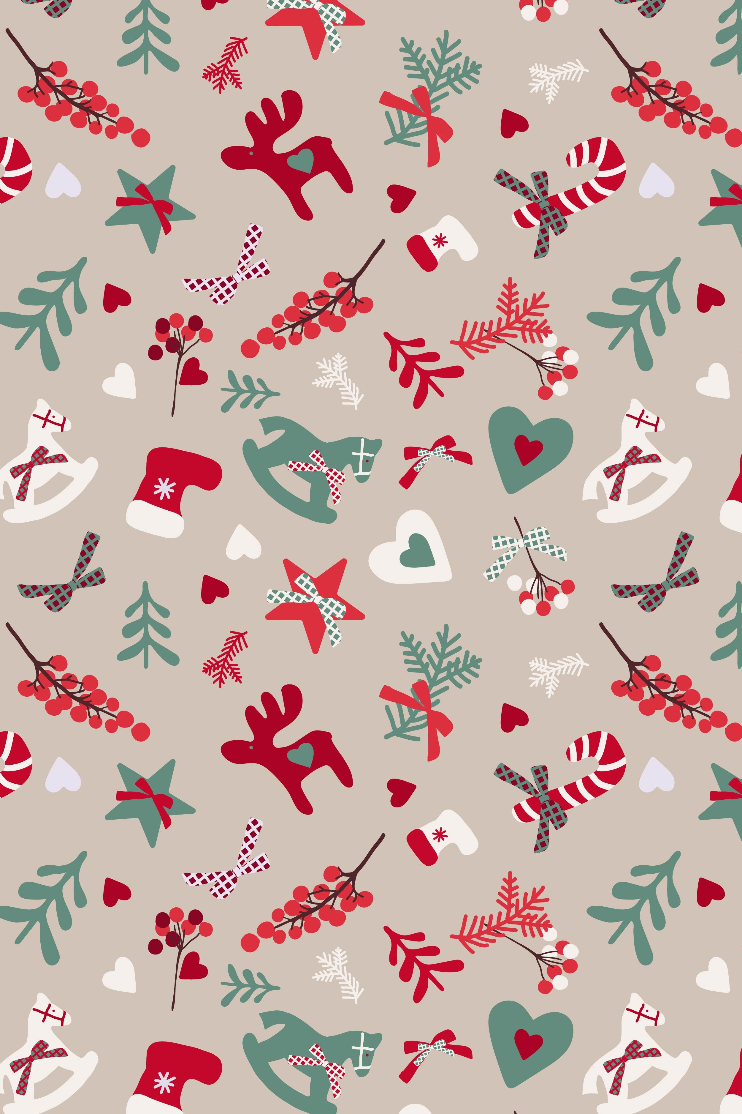 charming cute Christmas pattern background inspirations