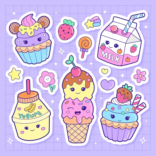 charming cute cupcake background styles