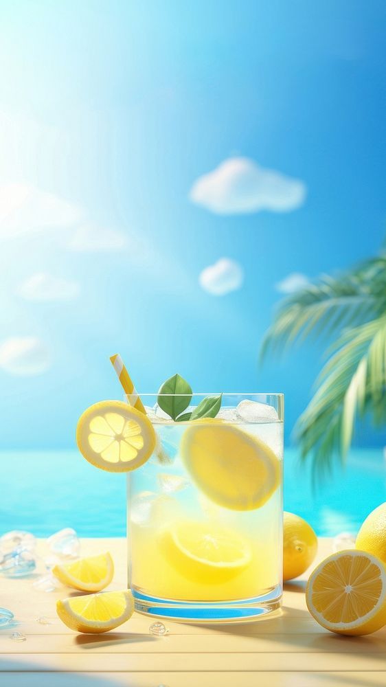 charming cute lemonade background visuals