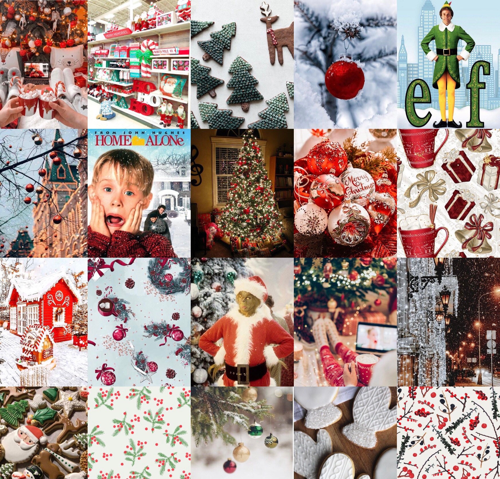 charming holiday collage backgrounds