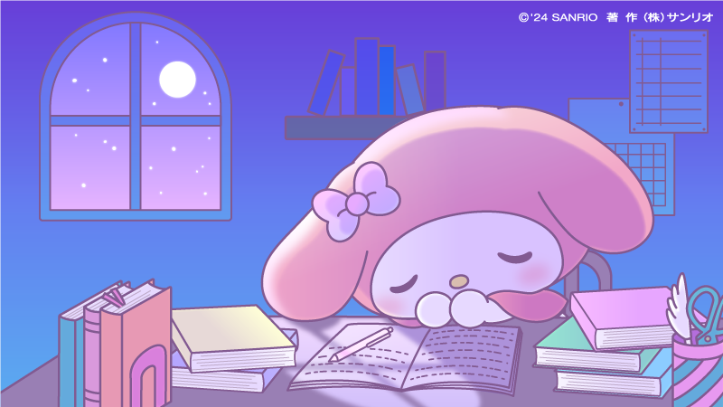 charming My Melody character backgrounds