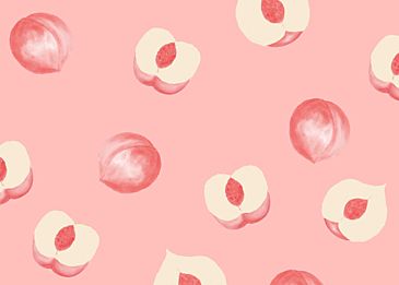 charming peach fruit background designs