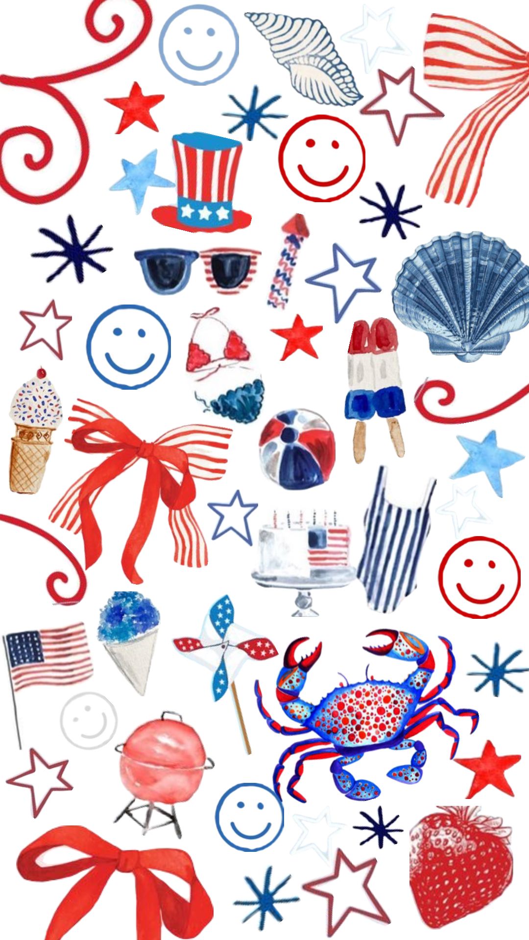 cheerful backgrounds for 4th of July events.