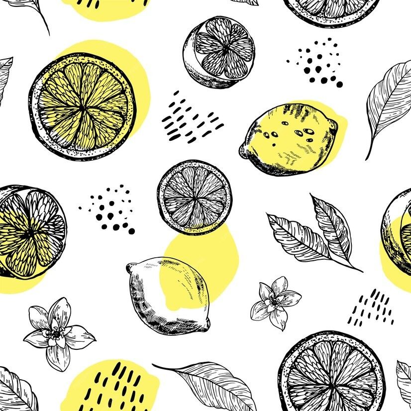 cheerful lemon graphics for creatives