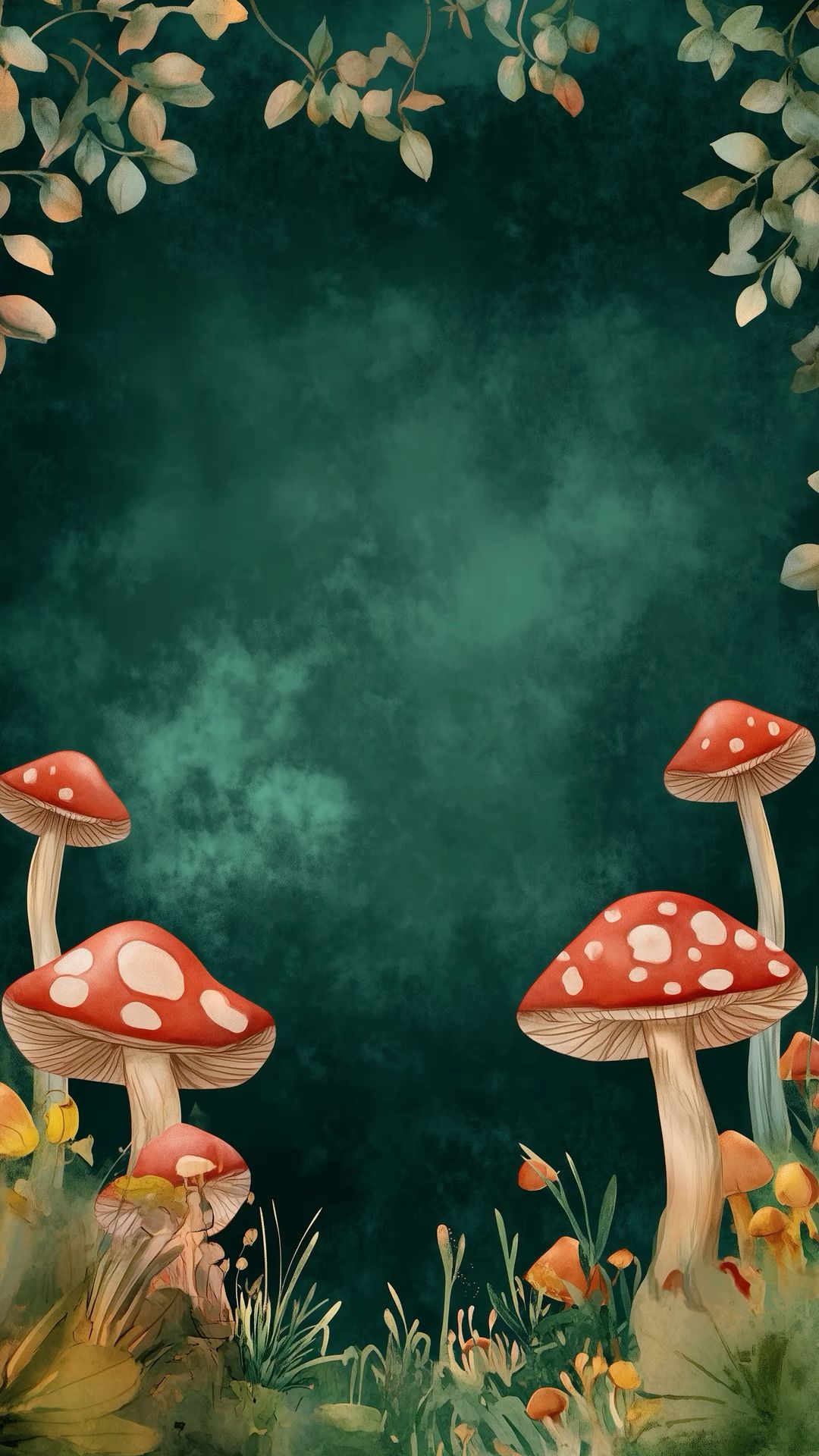 colorful cute mushroom backgrounds for wallpapers