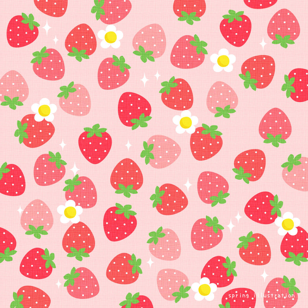 colorful strawberry backgrounds for social media