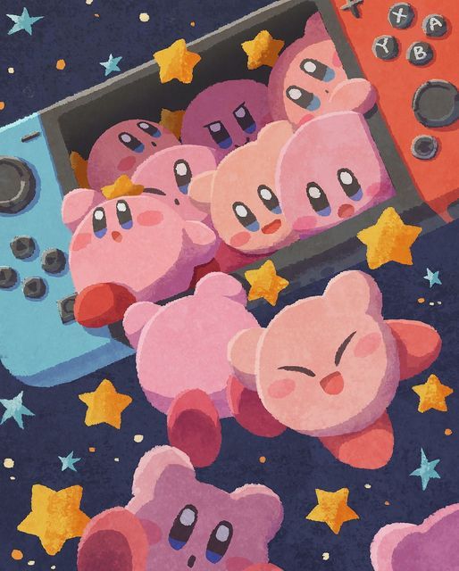 creative cute Kirby backgrounds