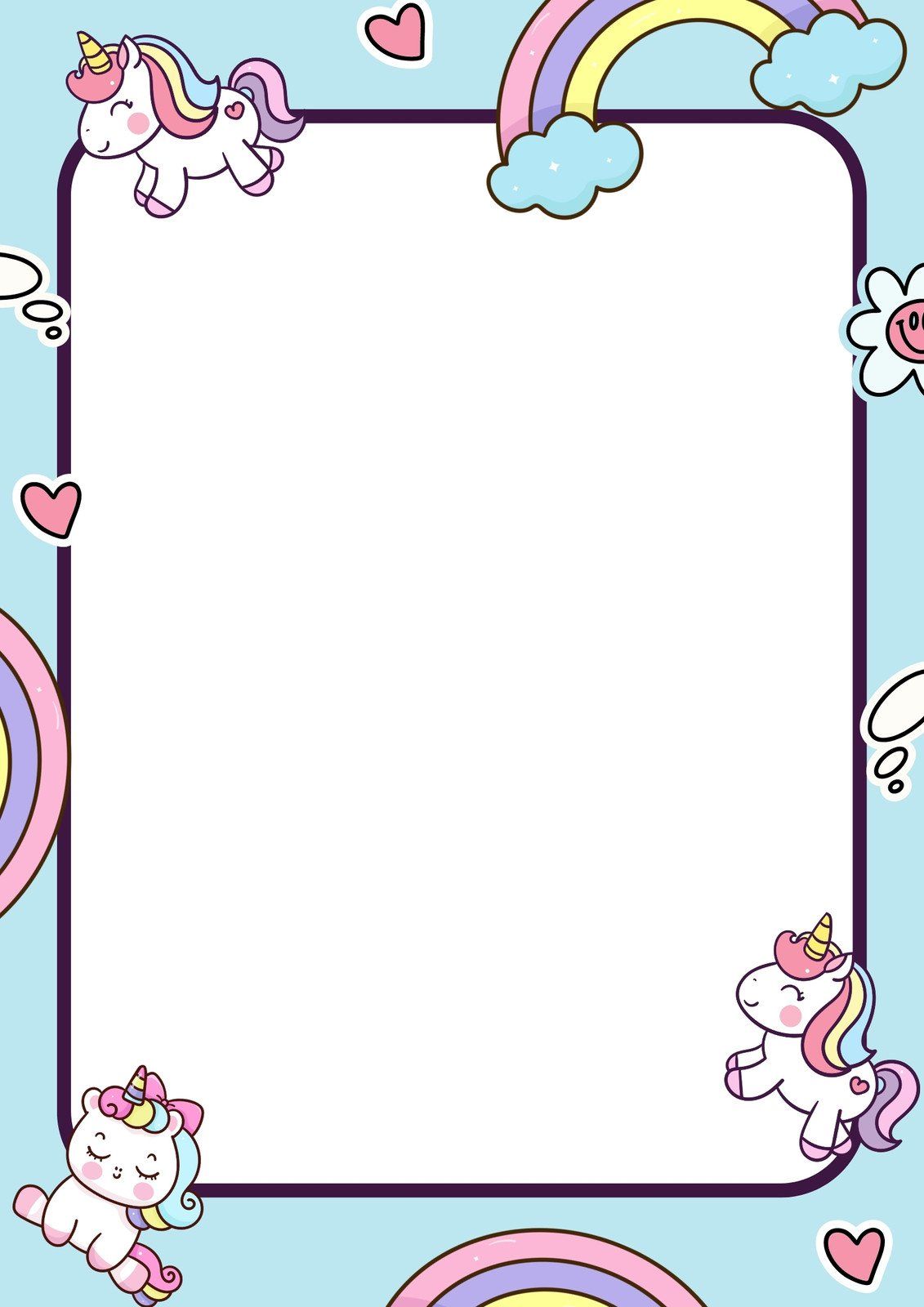 creative cute unicorn backgrounds for projects