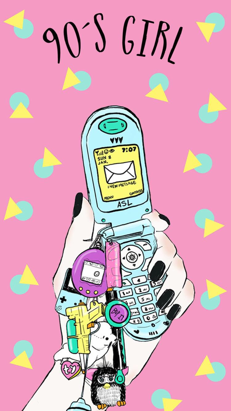 cute 90s background designs