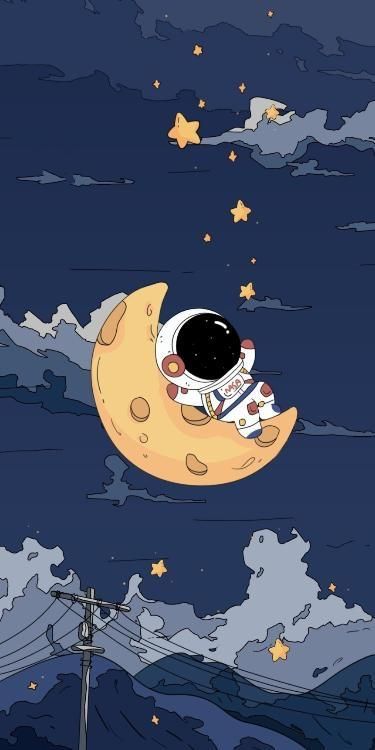 cute astronaut background 0031