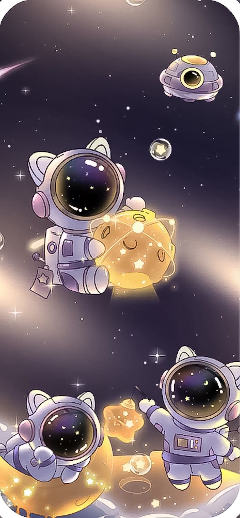 cute astronaut background 0050