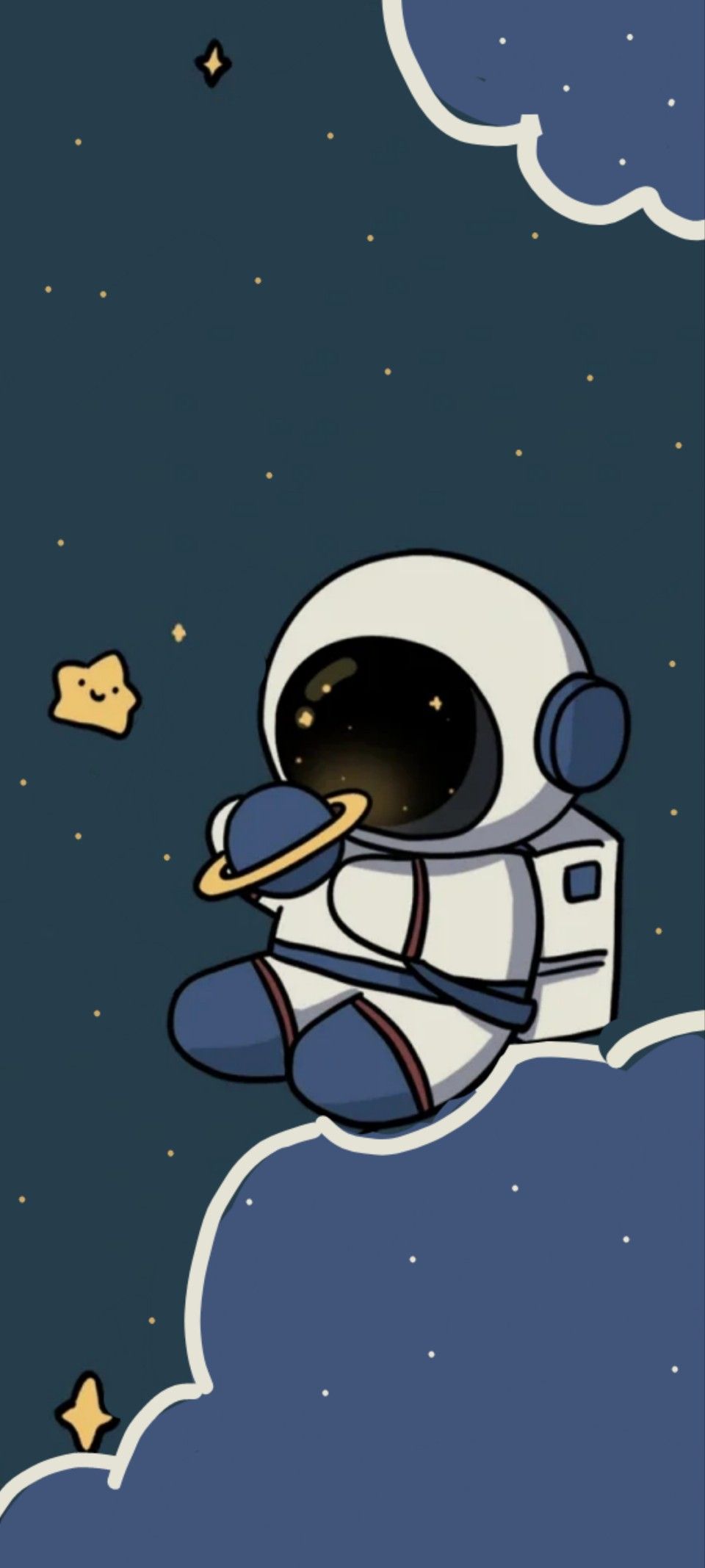 cute astronaut background 0053