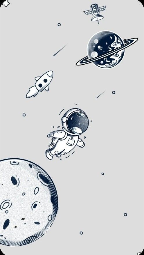 cute astronaut background 0055