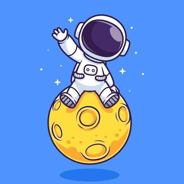 cute astronaut background 0062