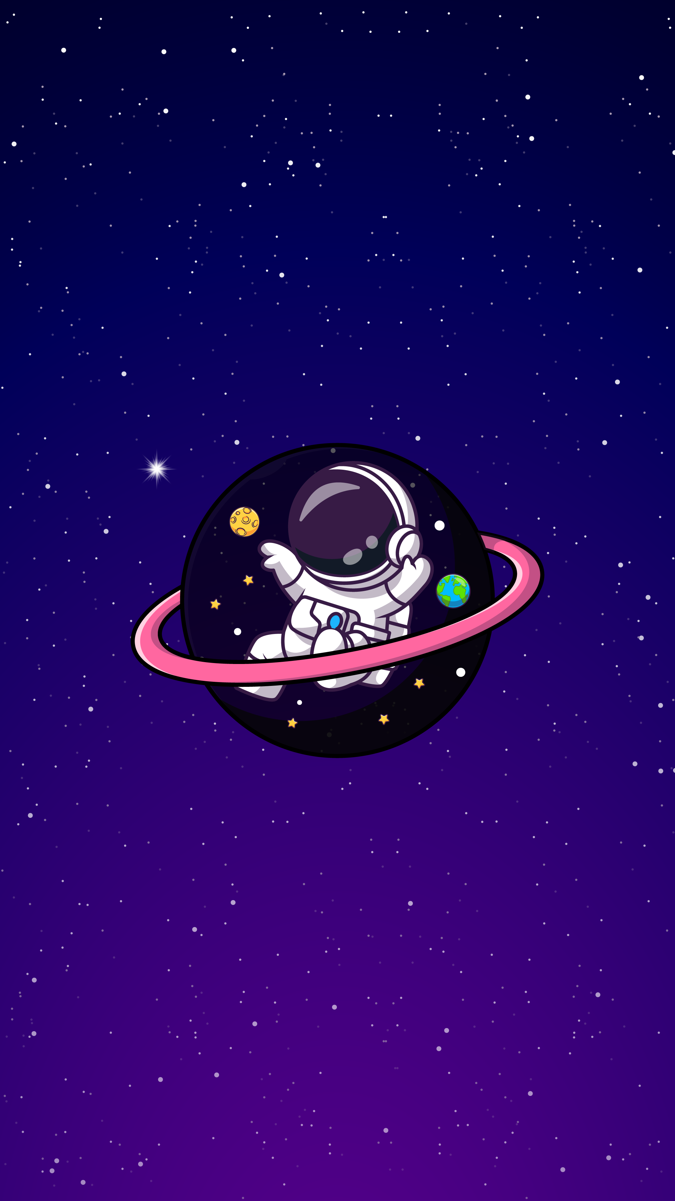 cute astronaut background 0086