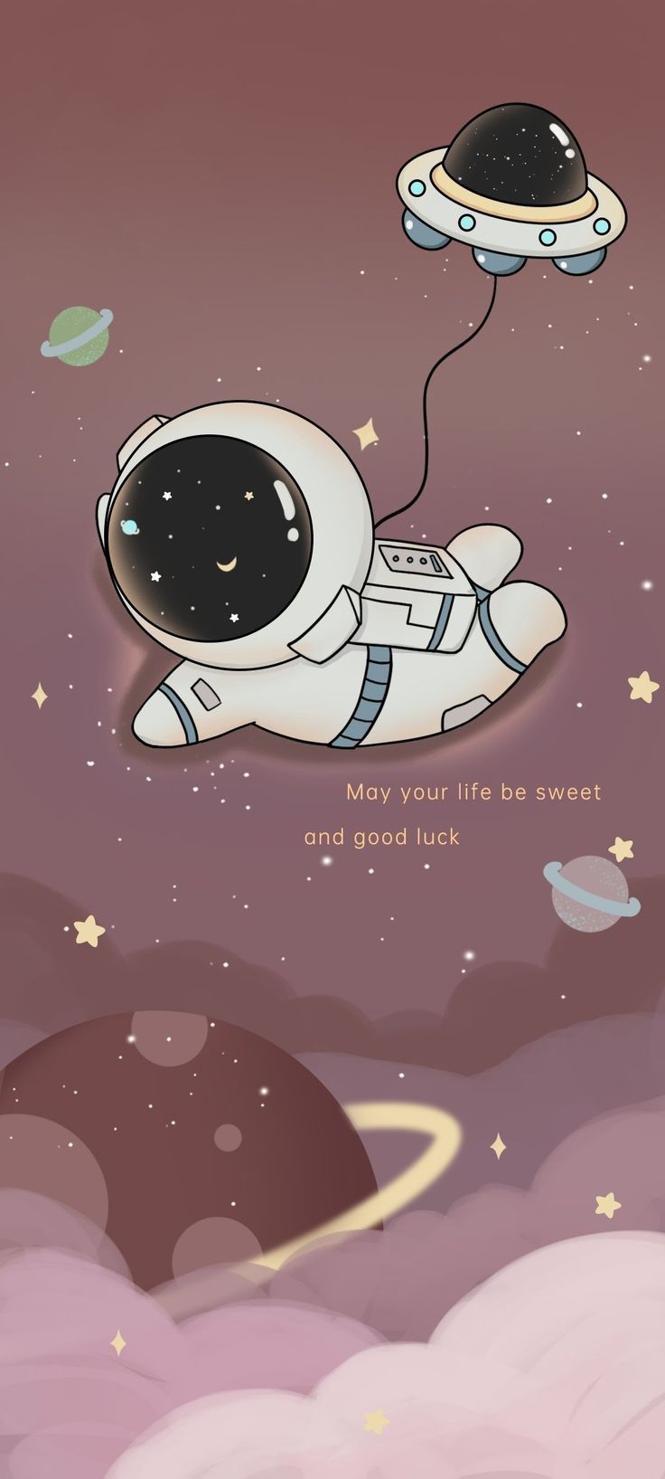 cute astronaut background 0092