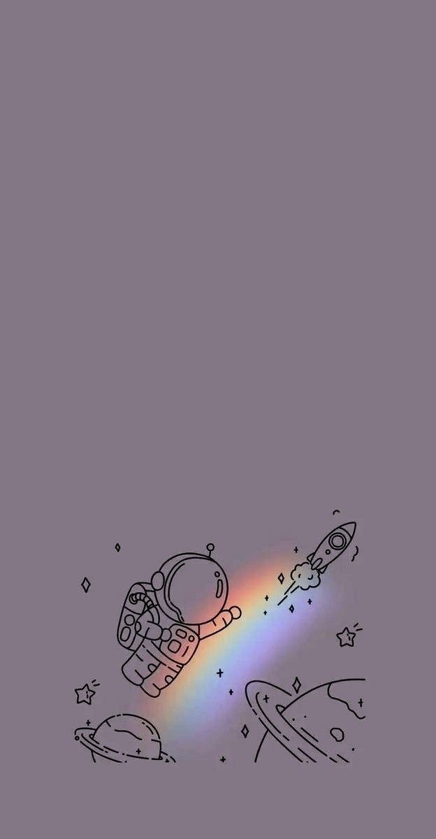 cute astronaut background 0094