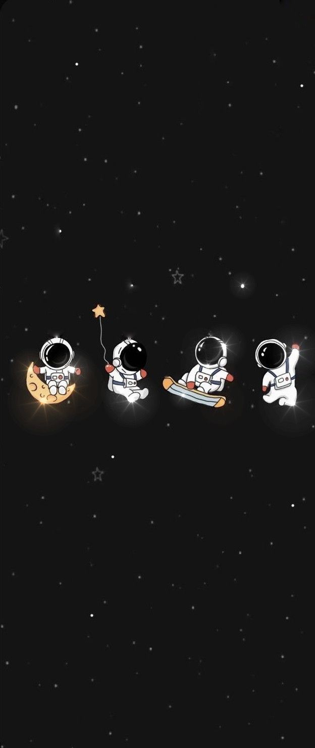 cute astronaut background 0098