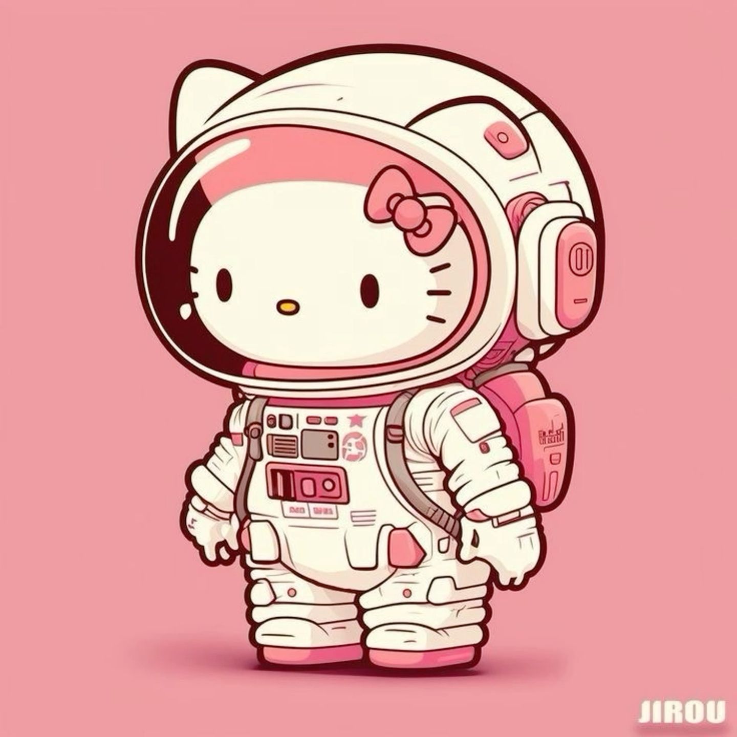 cute astronaut background 0099