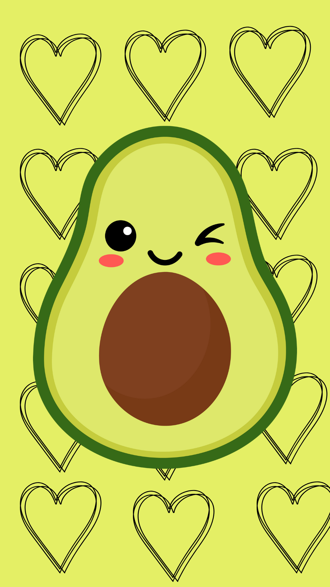 cute avocado backgrounds 0023